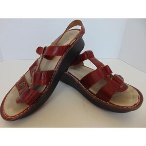 Brown Leather Sandals by Alegria Size 7.5 great cond. Adjustable straps